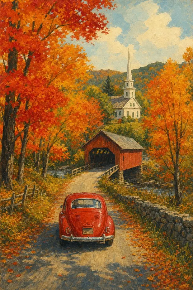 painted a Vermont autumn