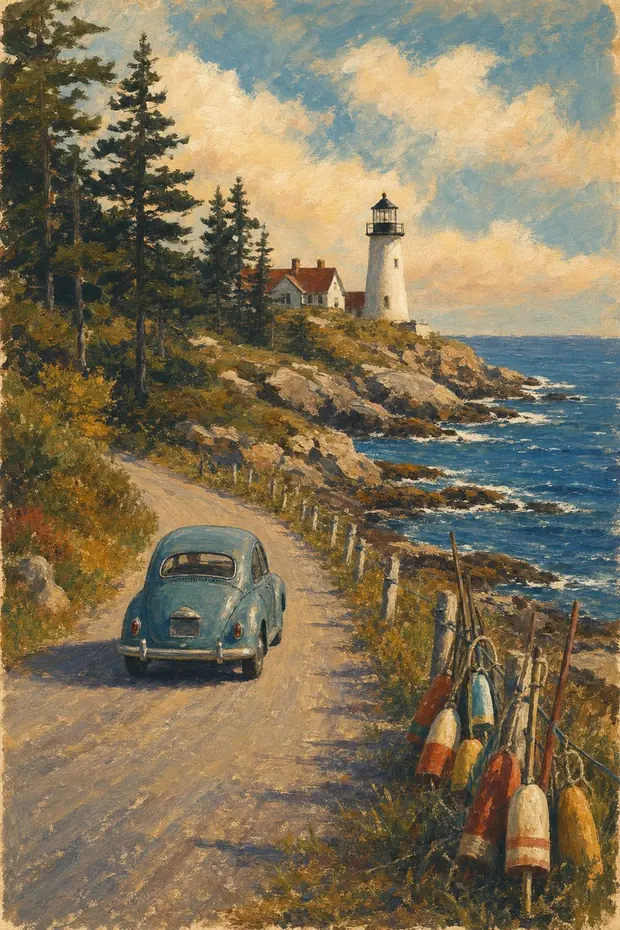 painted the Maine coast
