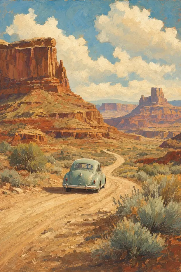 painted red rock country